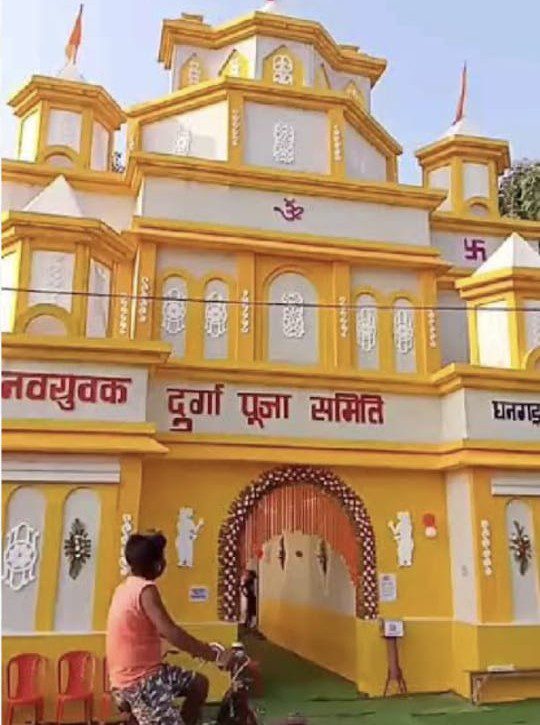 कुछ इस तरह का बनेगा पंडाल