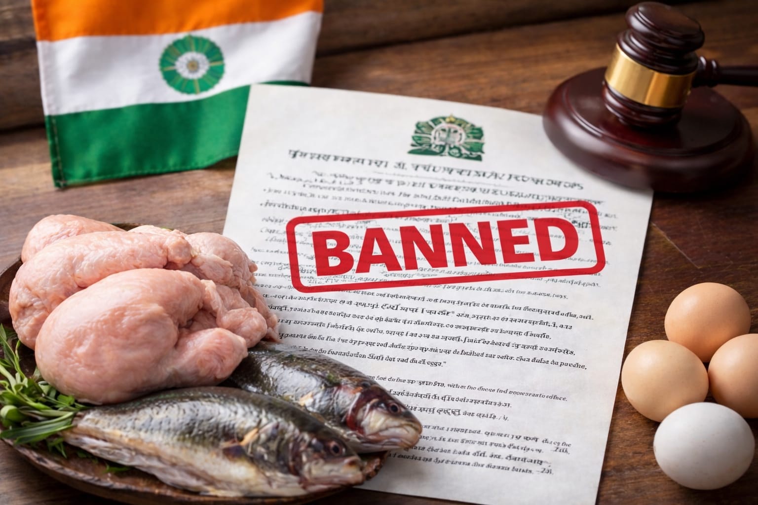 गणतंत्र दिवस पर ओडिशा में मांस-अंडों की बिक्री पर रोक, जिला प्रशासन के फैसले से मचा विवाद