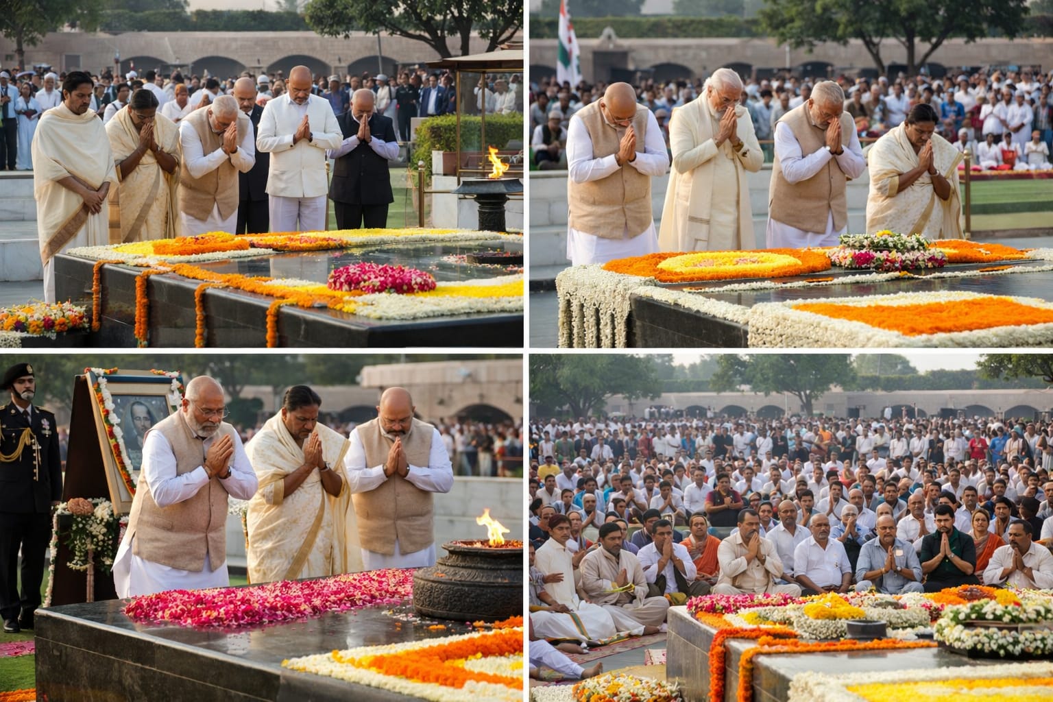 78वीं पुण्यतिथि पर राष्ट्रपिता को याद कर भावुक हुआ देश, राजघाट में नमन