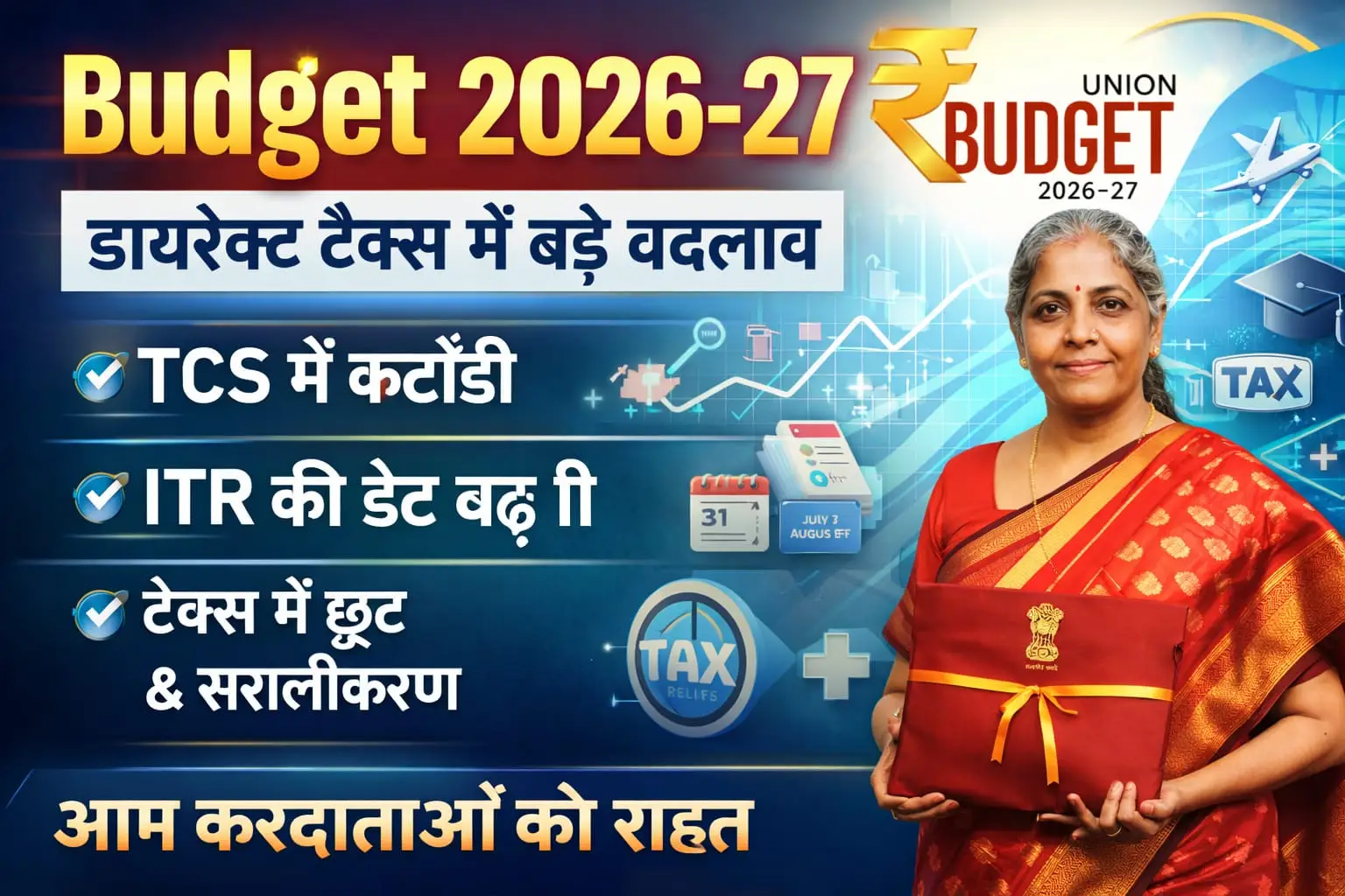 विदेश यात्रा से लेकर ITR तक बदले नियम, बजट में डायरेक्ट टैक्स पर फोकस