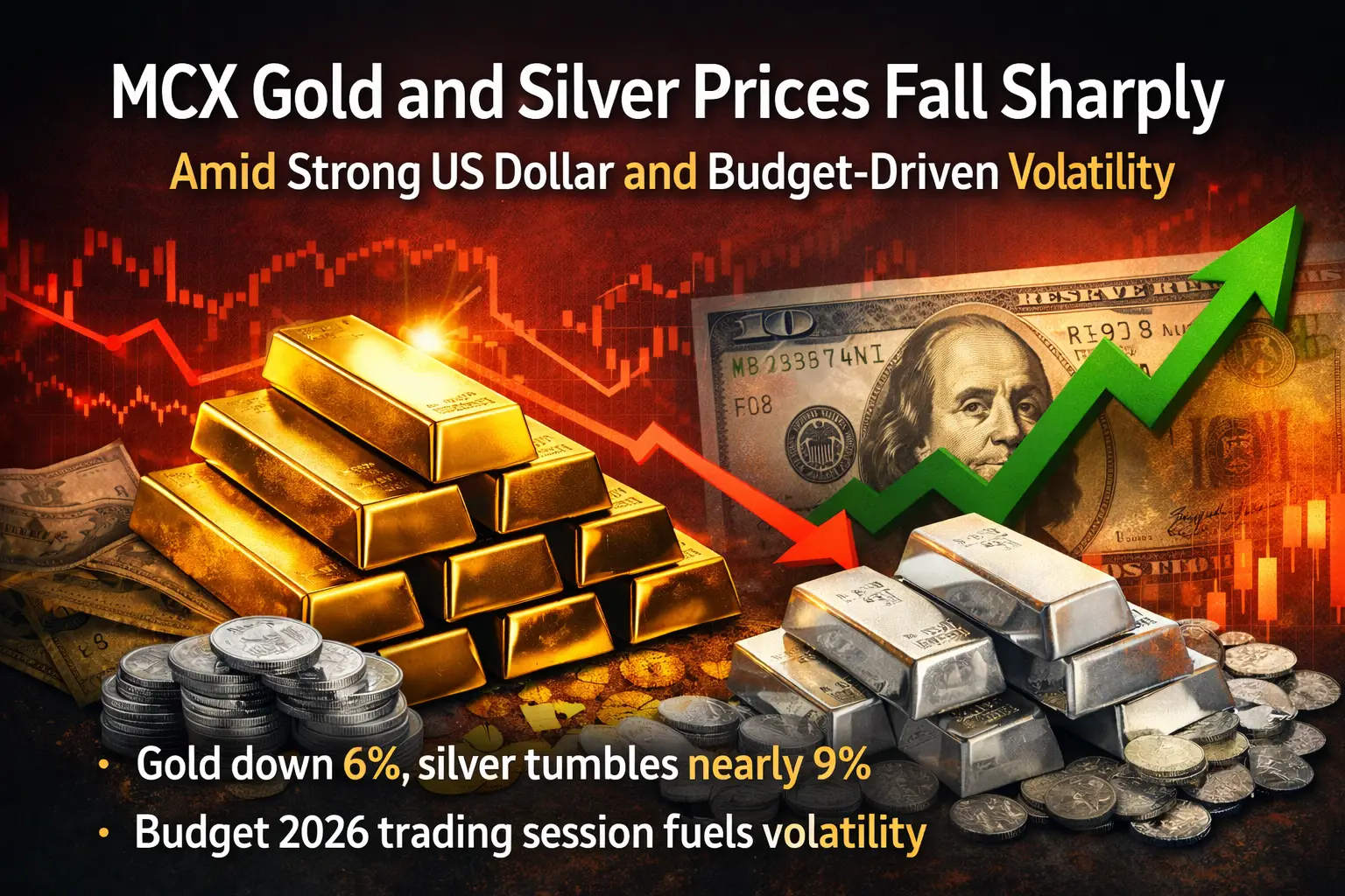Sharp Fall in Gold and Silver Prices on MCX Triggers Market Buzz