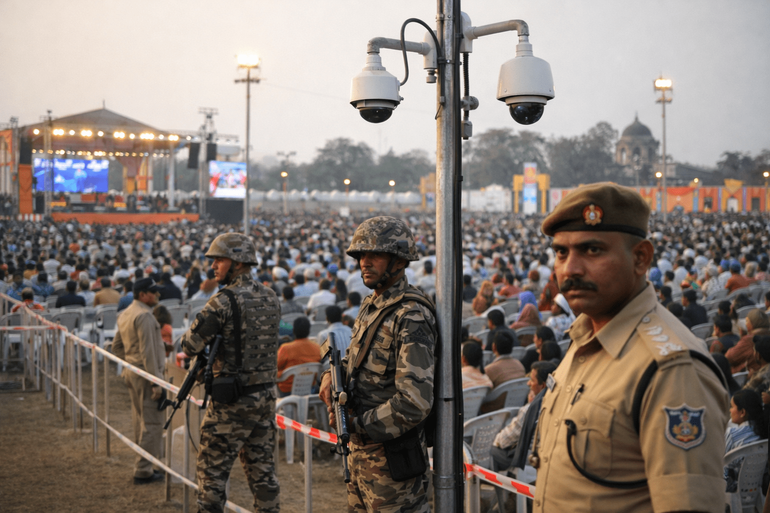 बिहार दिवस की तैयारी तेज, गांधी मैदान में सुरक्षा के कड़े इंतज़ाम