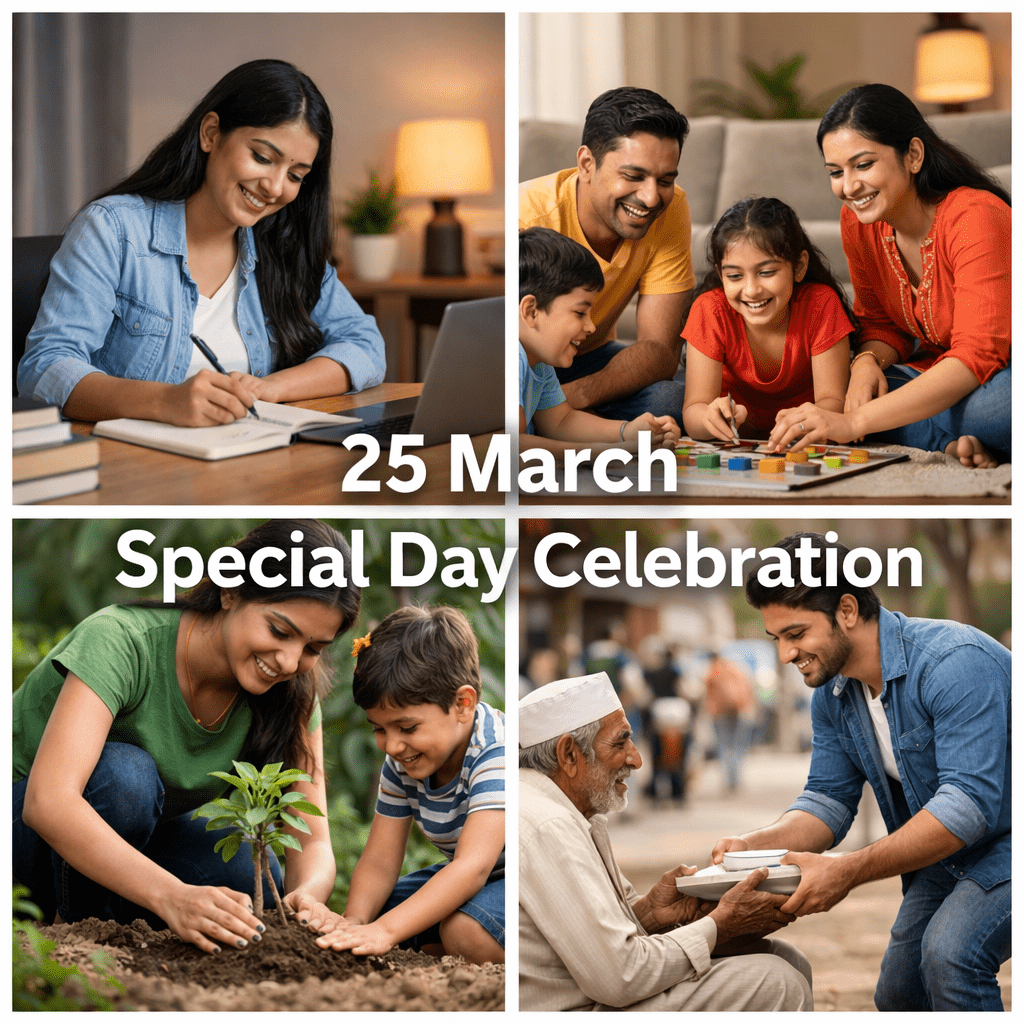 आज का खास दिन: छोटी-छोटी खुशियों से बनाएं यादगार 25 मार्च