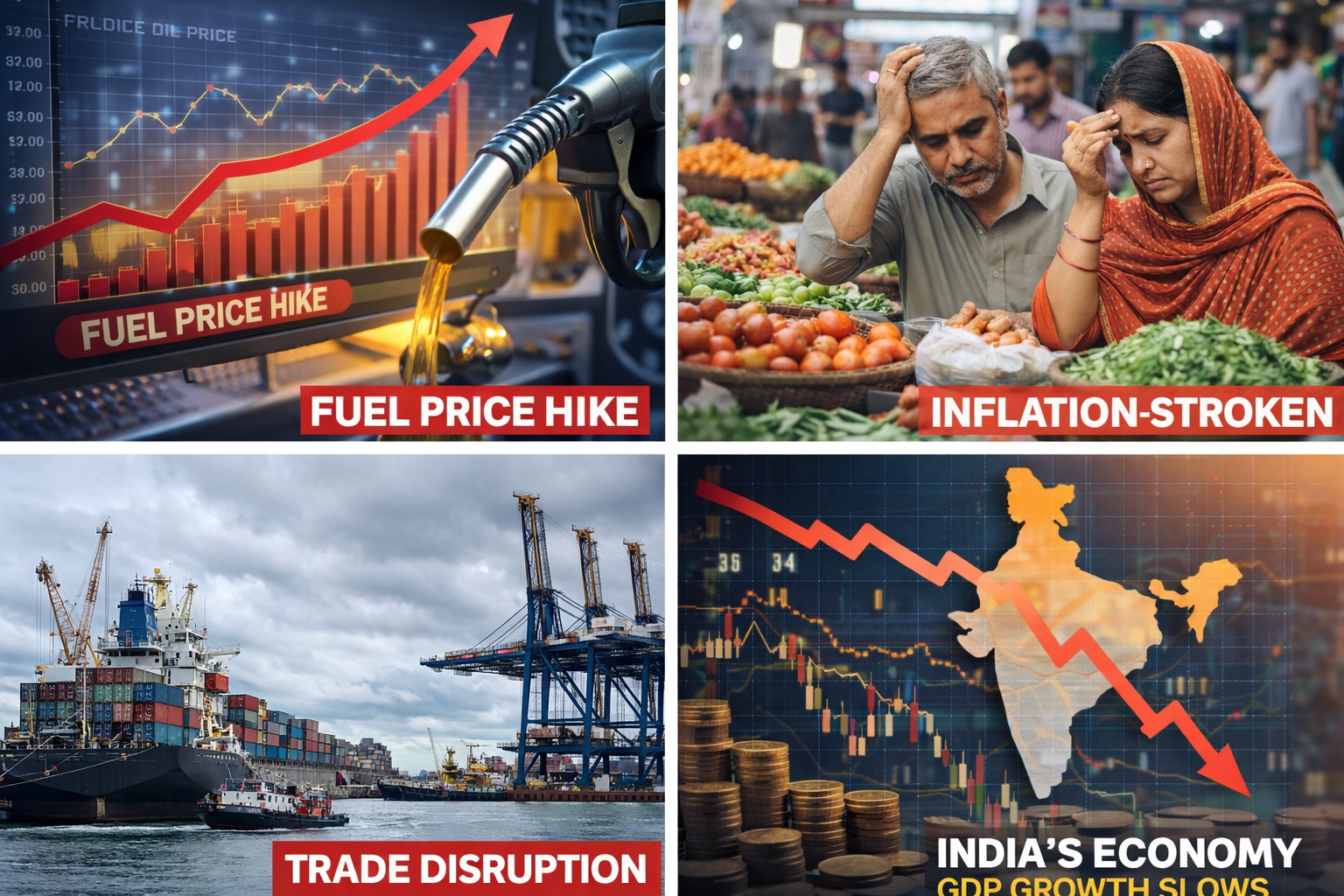 एशिया में तनाव का असर: आर्थिक रफ्तार थमने और महंगाई बढ़ने की आशंका