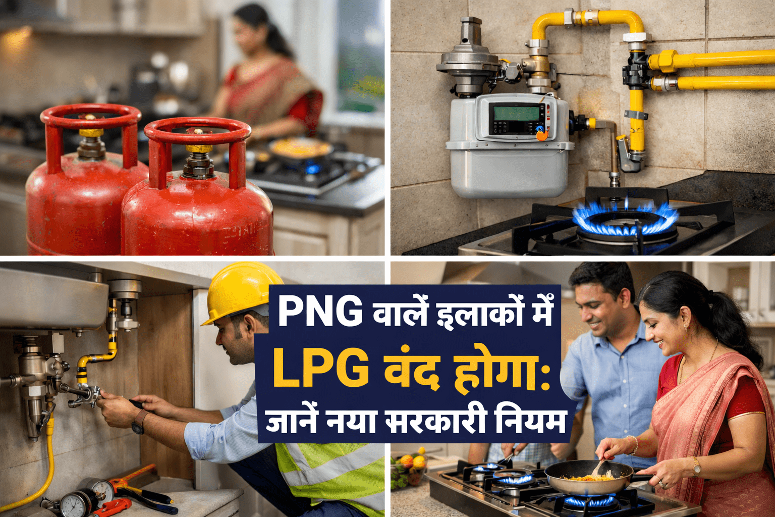 PNJ क्षेत्रों में गैस सिलेंडर बंद, PNG कनेक्शन होगा अनिवार्य — केंद्र का नया फैसला