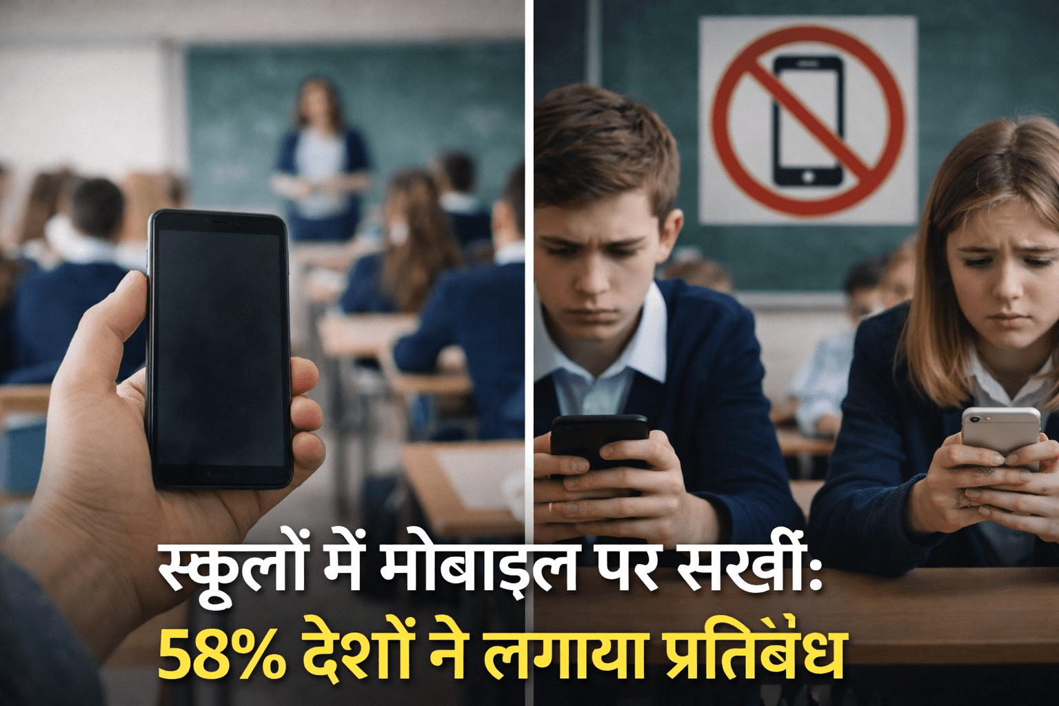स्कूलों में मोबाइल पर बढ़ी सख्ती, कई देशों ने उठाया बड़ा कदम