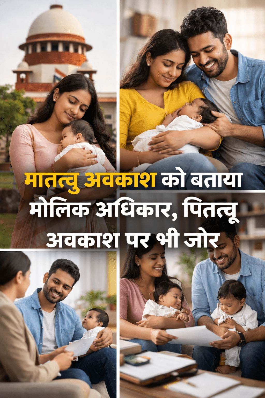 मातृत्व अवकाश को मौलिक अधिकार बताया सुप्रीम कोर्ट ने, पितृत्व अवकाश पर भी जोर