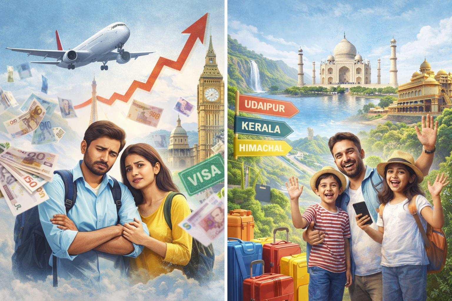 विदेश यात्रा महंगी, देशी पर्यटन को मिला बढ़ावा