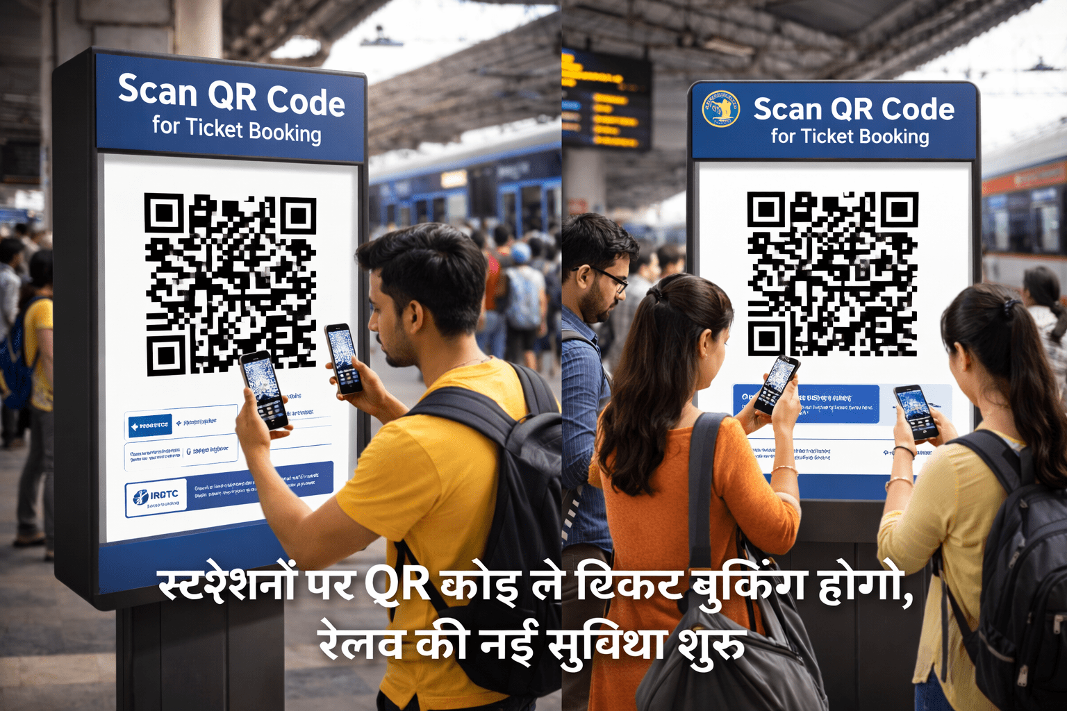 स्टेशनों पर QR कोड से आसान होगी टिकट बुकिंग, यात्रियों को मिलेगा नया अनुभव