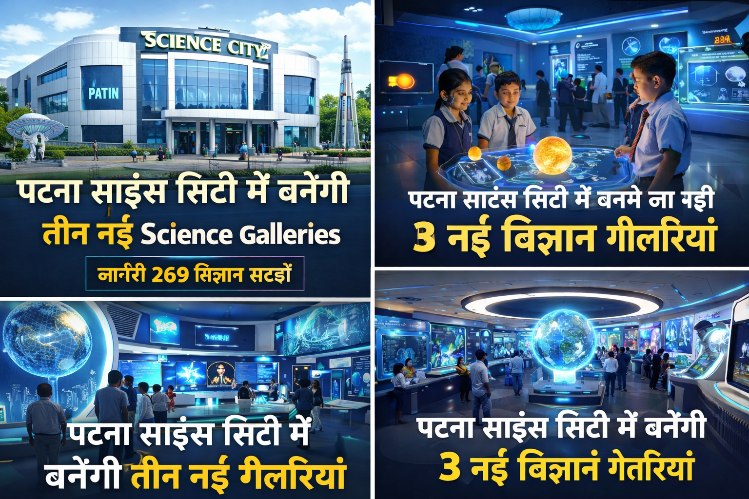 पटना साइंस सिटी में बनेंगी तीन नई विशेष गैलरियां, विज्ञान प्रेमियों के लिए बढ़ेगा आकर्षण