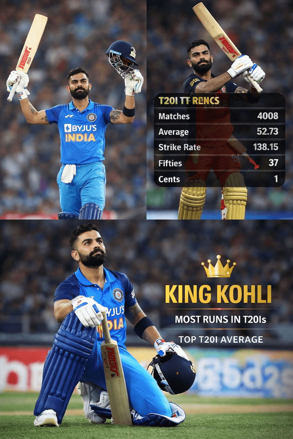 टी-20 का किंग कौन? कोहली ने फिर दिखाया अपना दम