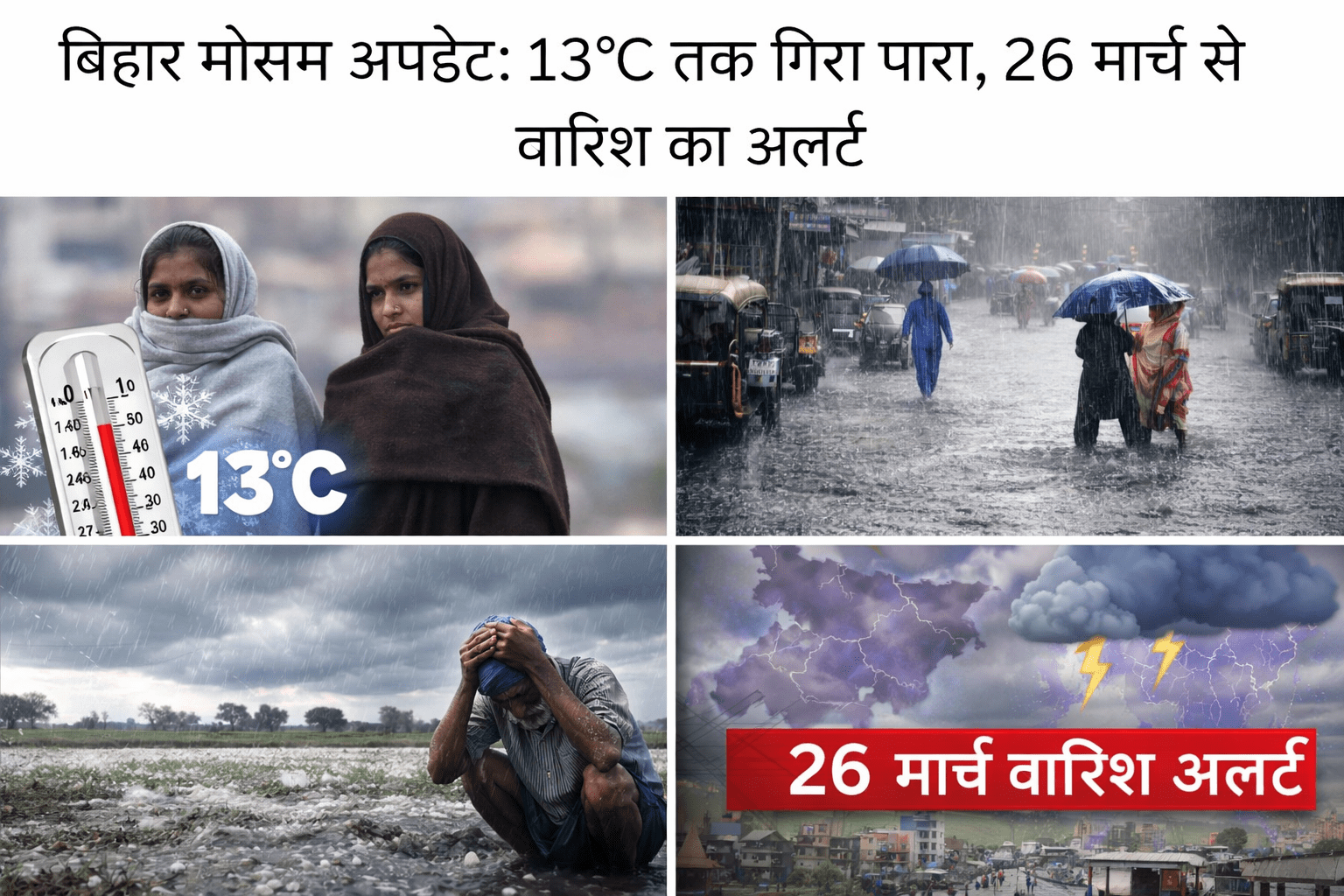 सुबह ठंडी, 26 मार्च के बाद बदलेगा मौसम का मिजाज, बारिश की चेतावनी