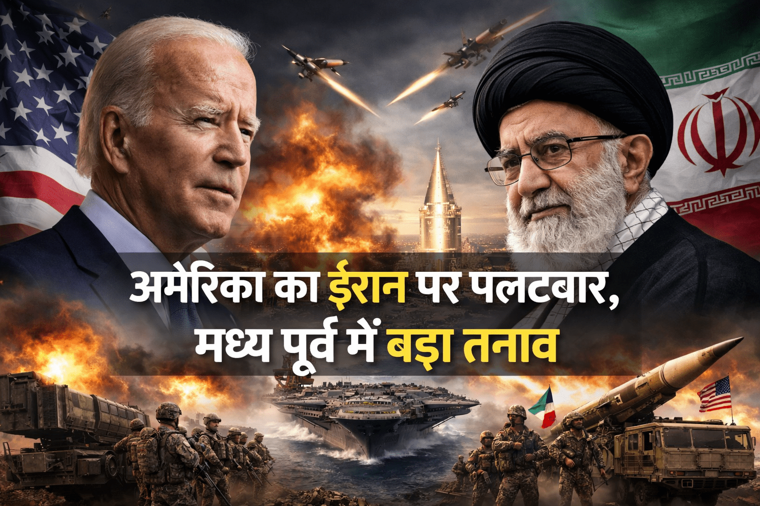 अमेरिका का पलटवार: ईरान पर कड़ा एक्शन, बढ़ा वैश्विक तनाव