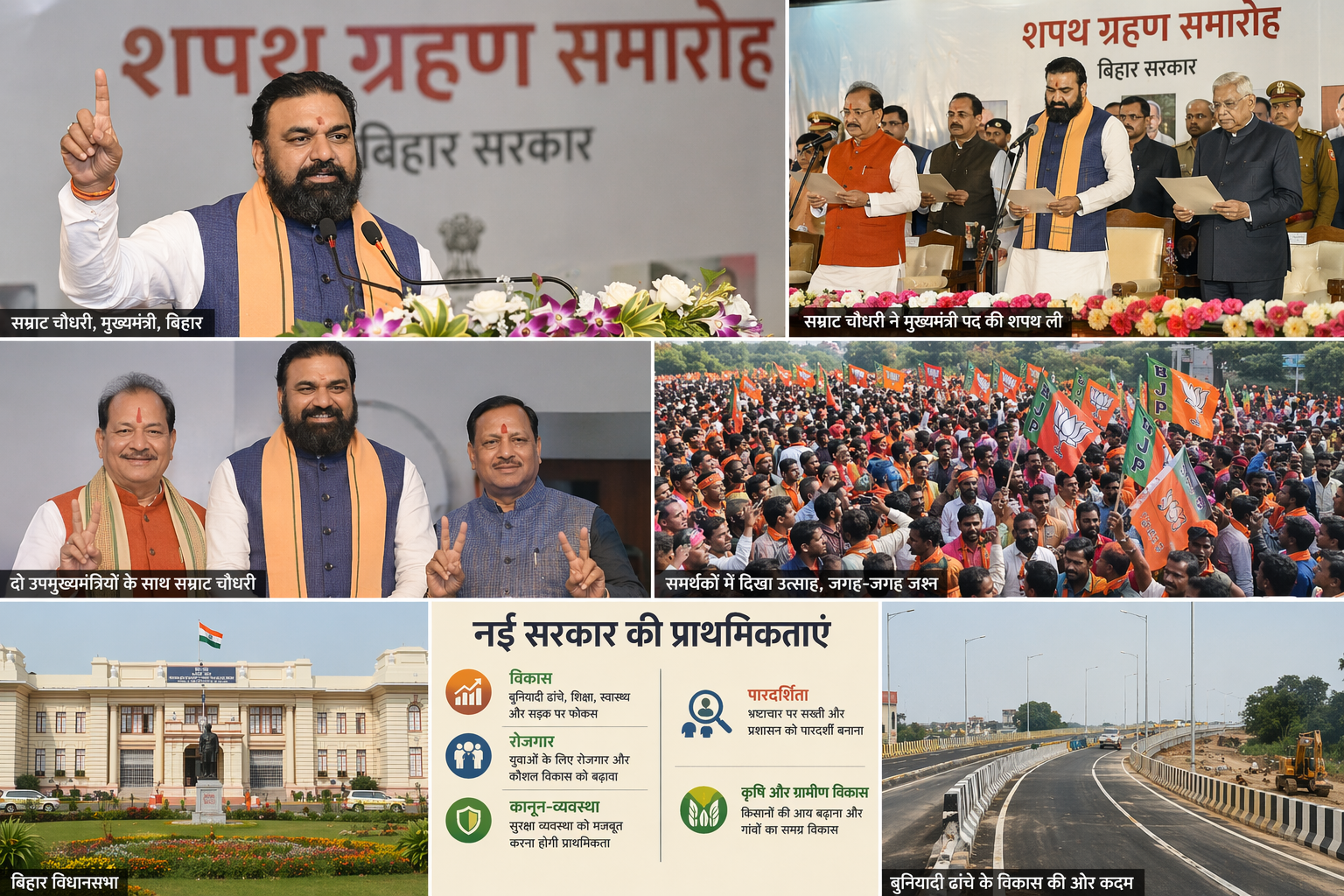 बिहार में नई राजनीतिक शुरुआत: सम्राट चौधरी के नेतृत्व में बनी सरकार से बढ़ीं उम्मीदें