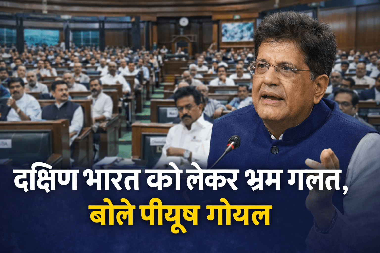 Delimitation पर भ्रम दूर: दक्षिणी राज्यों को नहीं होगा नुकसान, बोले पीयूष गोयल