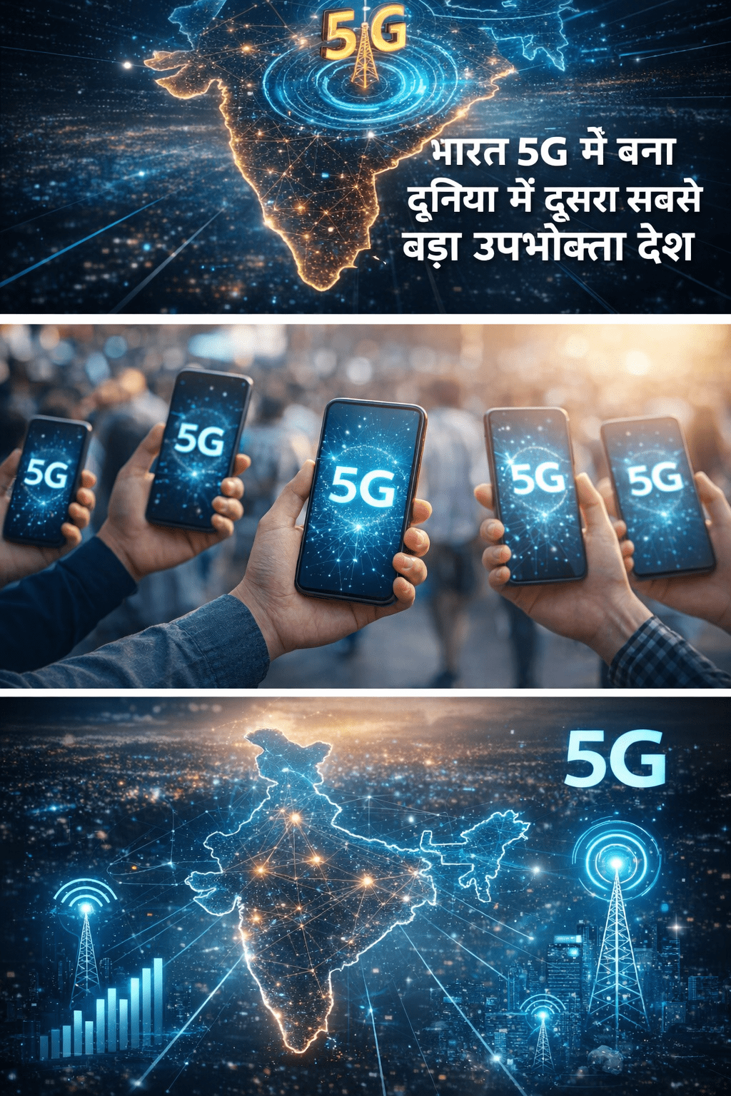 भारत 5G क्रांति की राह पर: दुनिया में दूसरा सबसे बड़ा देश बना