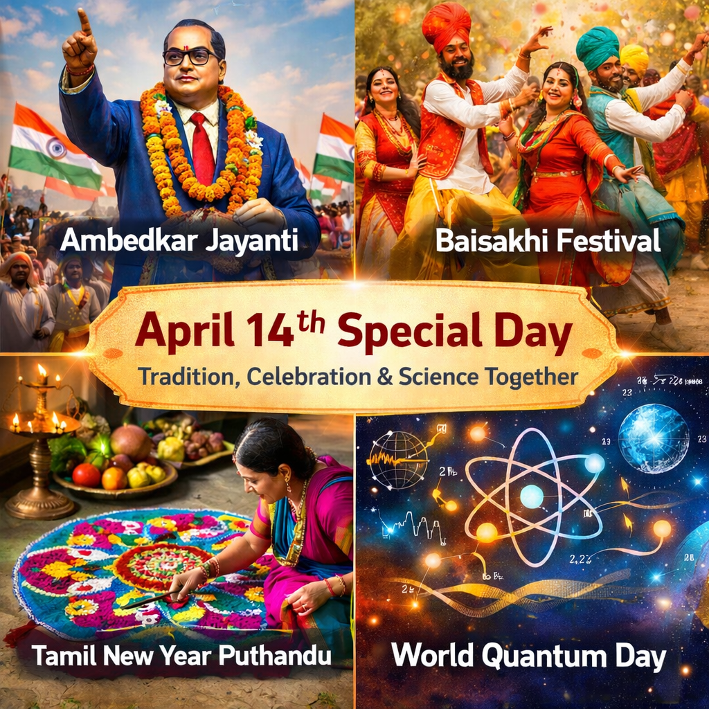 14 अप्रैल: परंपरा, प्रेरणा और प्रगति का संगम